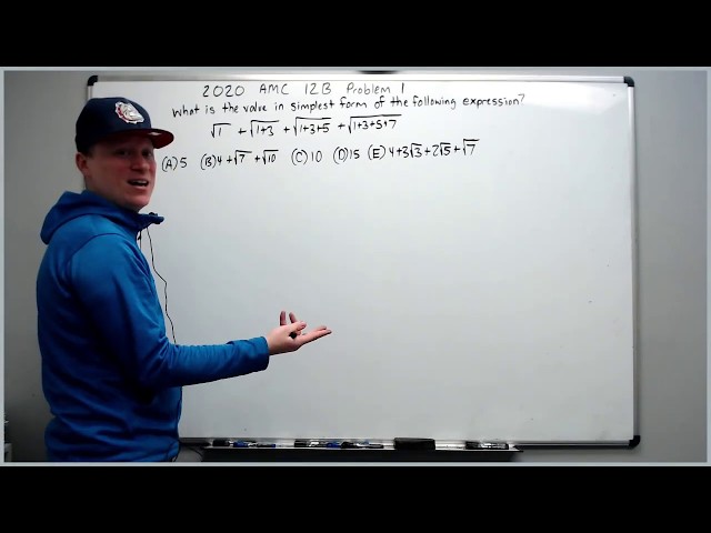 2020 AMC 12 B, Problems 1 thru 5: Rapid Fire