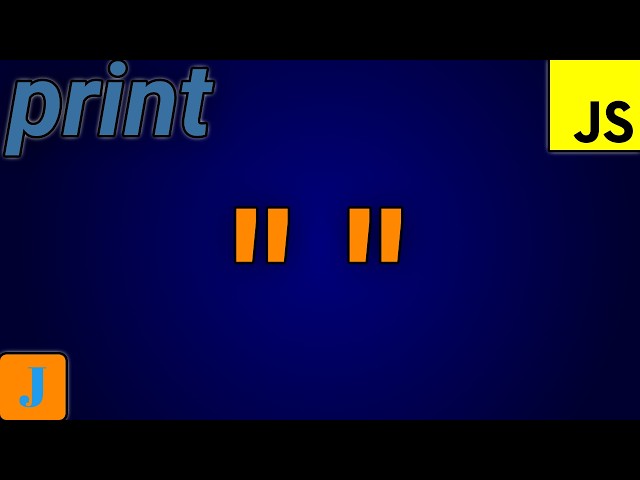 How To Print Double Quotes In JavaScript