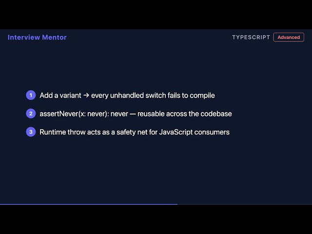 TypeScript Exhaustive Union Checking Explained