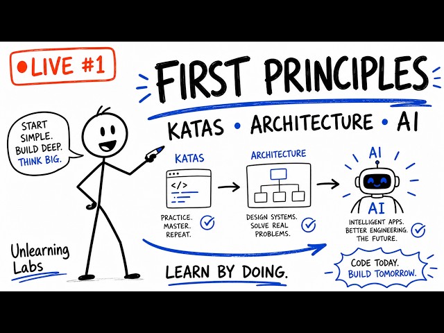 LIVE #1 — AI - Tech - First Principles, Coding -  Architecture & AI