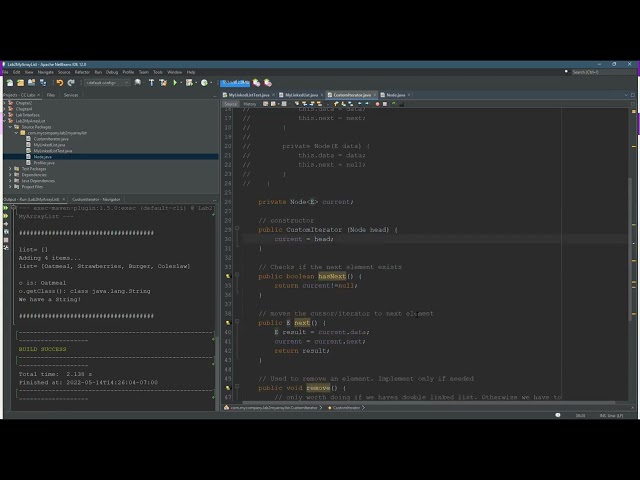 CS162 Java = External Node Class And Type Parameter = Part 4