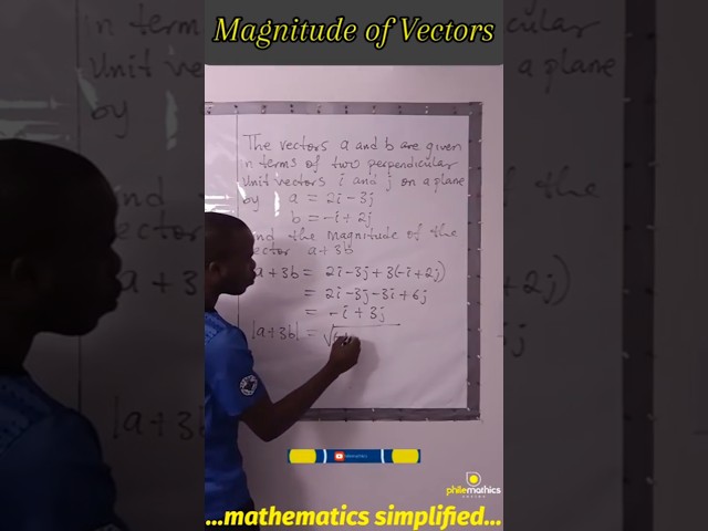 Solving Magnitude of Vectors