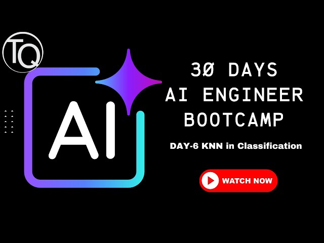KNN in Classification | Free AI Engineer Bootcamp Day 6 | Chitra Karanam | Techonquer