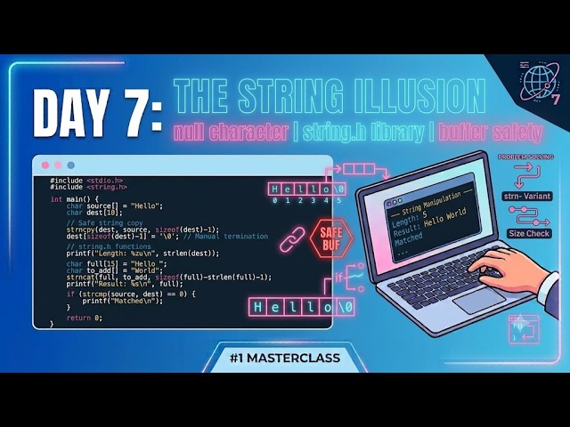Day 7: C Strings, the Null Terminator, and the string.h Library