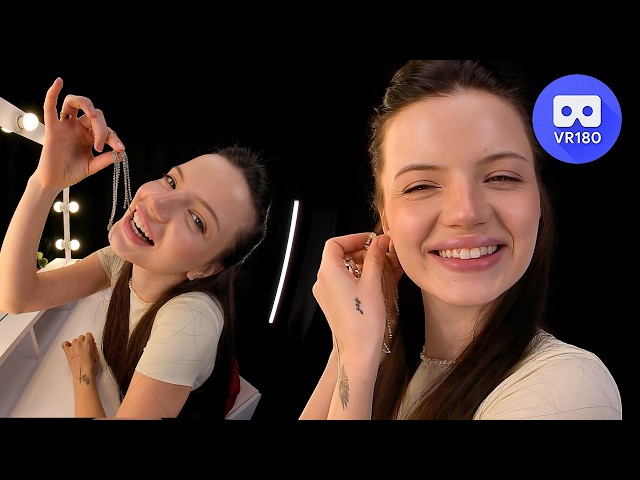 Toree Tries On Jewelry in VR180 3D