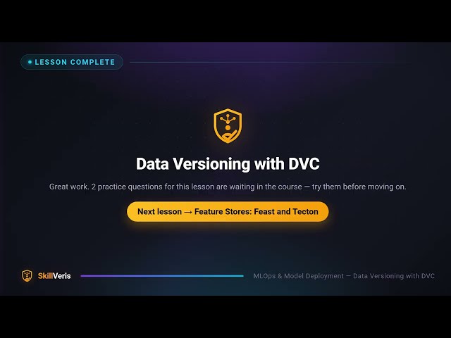 Data Versioning with DVC | MLOps Tutorial (Lesson 3)