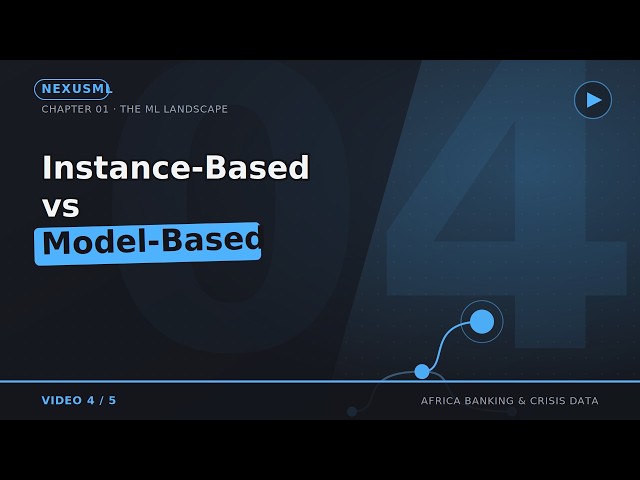 Instance-Based vs Model-Based Learning (KNN vs Everything Else)
