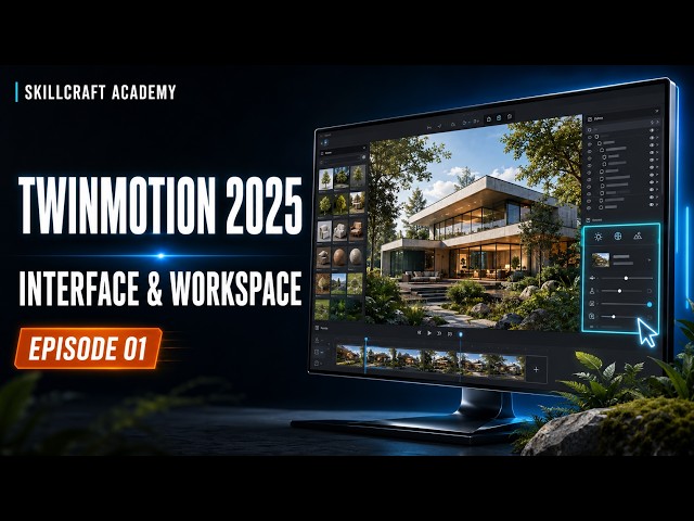 Twinmotion 2026 From Zero to Advanced | Interface & Workspace (Episode 1)