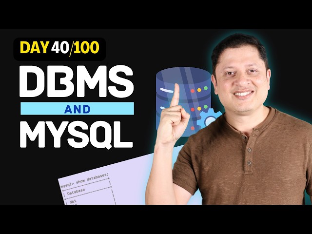 Learn DBMS & MySQL Basics in ONE Video 🔥 | Complete Database Tutorial for Beginners in Hindi