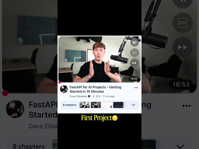 This is how I learned FastAPI, if you are building in AI, best python framework for backend is this