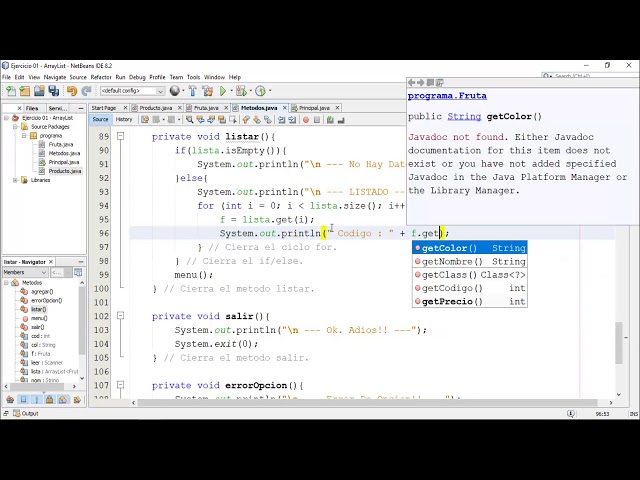 ArrayList y Herencia - Parte 04 - Listar