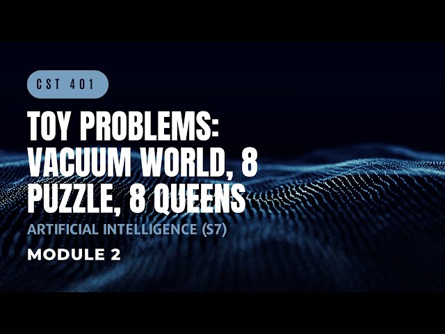 Vacuum World, 8 Puzzle, 8 Queens Problem | CST401 | AI MODULE 2 | KTU | Anna Thomas | SJCET