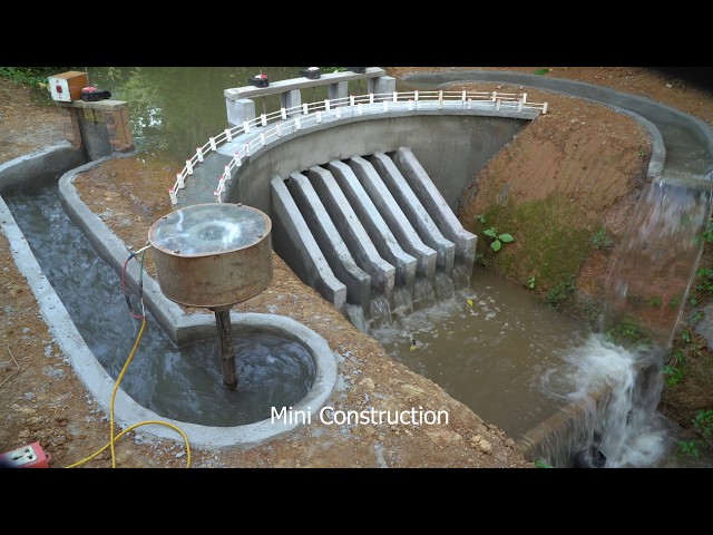 BLOCKING The STREAM To Build 220V HYDROPOWER