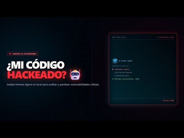 Creé un Agente de IA para Hackear mi Código (y da miedo) 🤖 | Tutorial Hermes Agent