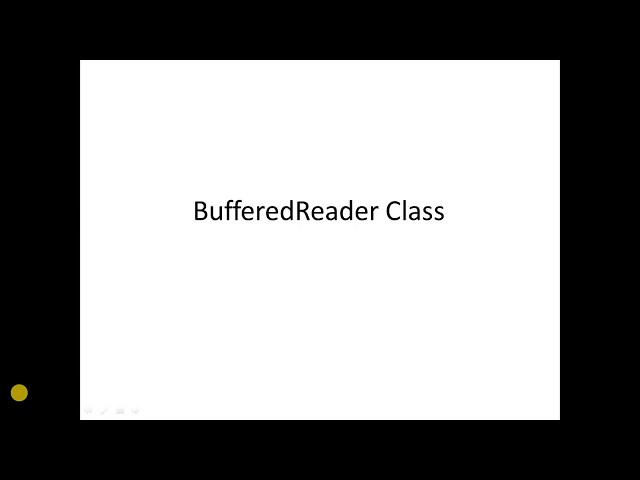 BufferedReader Class | Java