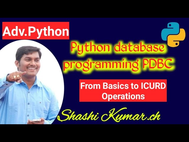 Python Database Programming using Oracle Database.