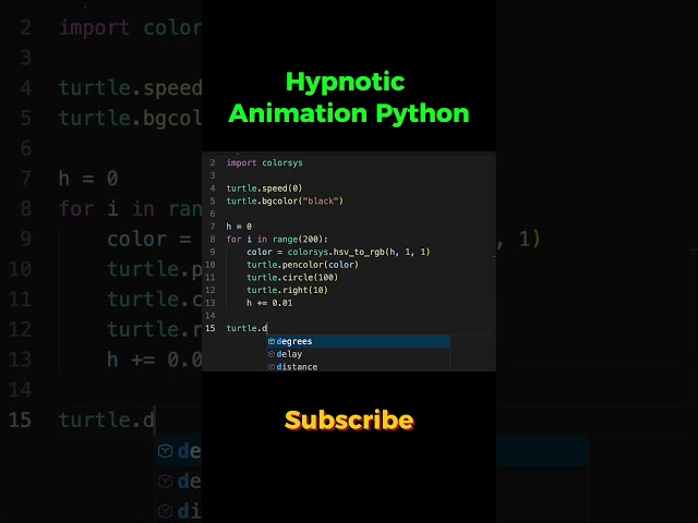 Hypnotic Python Cyber Animation  #coding #codingbat #python #code #codeflow #programming #shorts