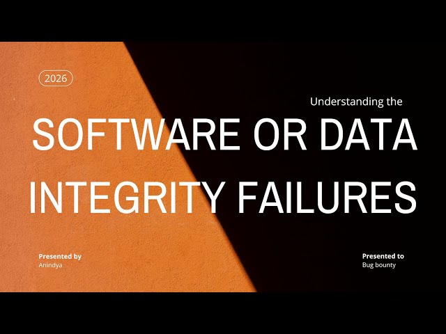 Secure Coding Guide Based on OWASP A08:2025 | Software and Data Integrity Failure 