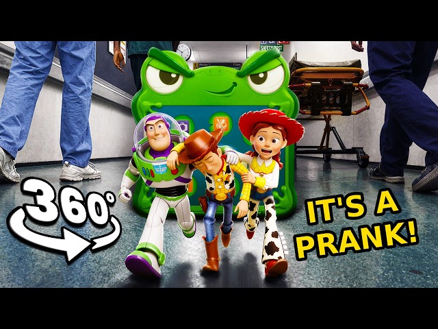 360° Woody's Hospital Prank: Escape From Lilypad | Toy Story 5 Fan-Made (Scary VR 360 4K Video)