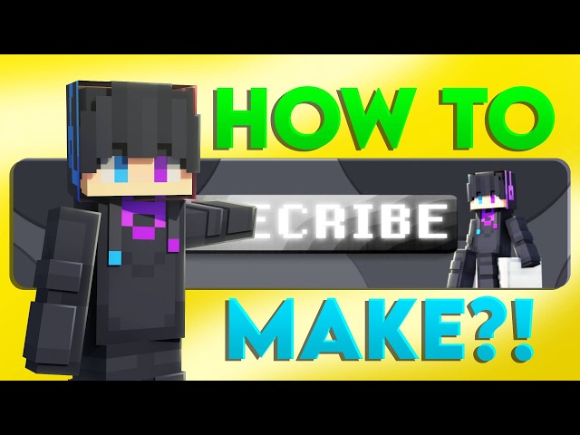 How To Make BEAUTIFUL Minecraft Youtube Banners?!