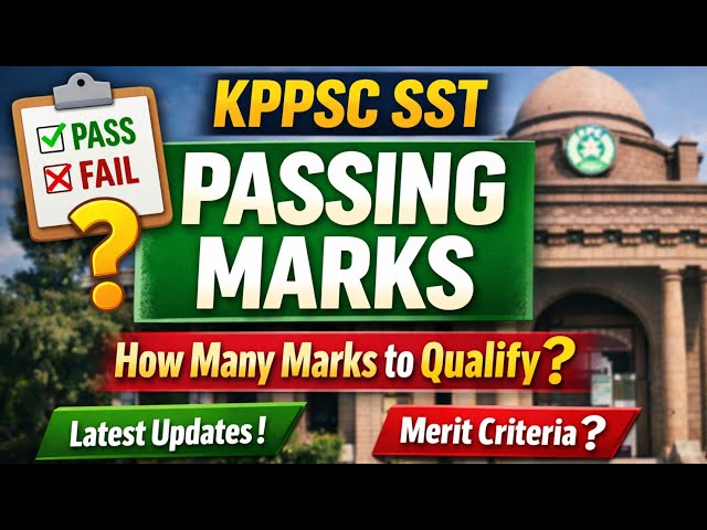 KPPSC SST Passing Marks | How Many Marks Are Required to Qualify SST Test? | KPPSC Update