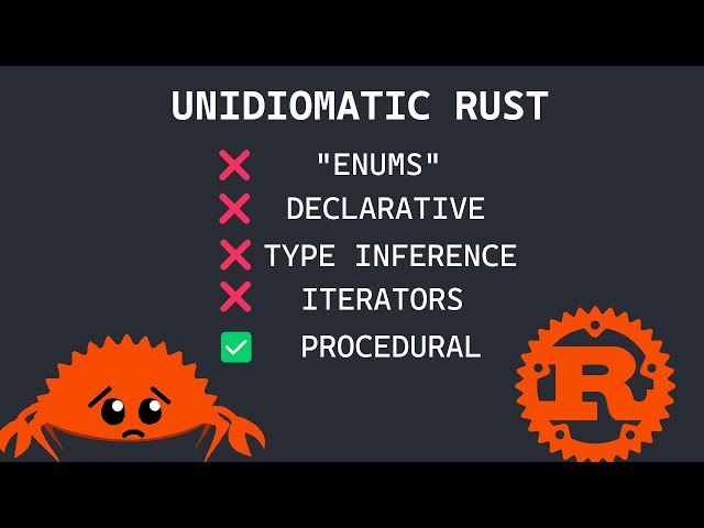 C Programmer writes Rust UNIDIOMATICALLY