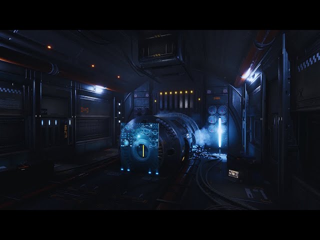 Spaceship Engine Room Ambience | Deep Space White Noise for Sleep & Focus