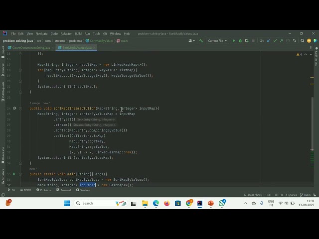 Sorting a Map by Values Using Java Streams
