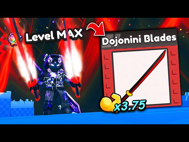 Unlocking MAX LEVEL Dojonini Blades in Lucky Block Rush! (Roblox)