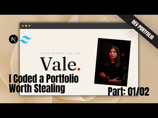 I Coded a Portfolio Worth Stealing - Part 1 (Next.js + Framer Motion)