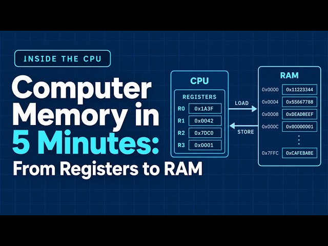 Computer Memory in 5 Minutes: From Registers to RAM