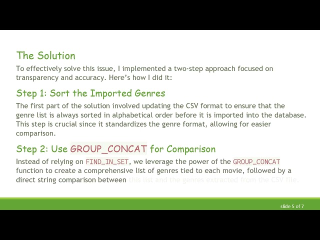 How to Effectively Compare Lists in MySQL: A Deep Dive into Genre Synchronization