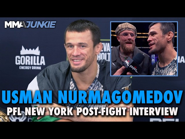 Usman Nurmagomedov rips Jake Paul after brutal KO: 'He's not a fighter' | PFL New York