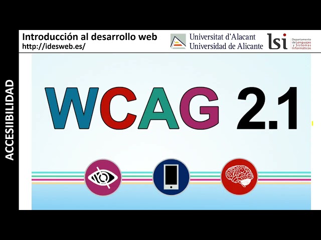 De WCAG 1.0 a WCAG 2.2