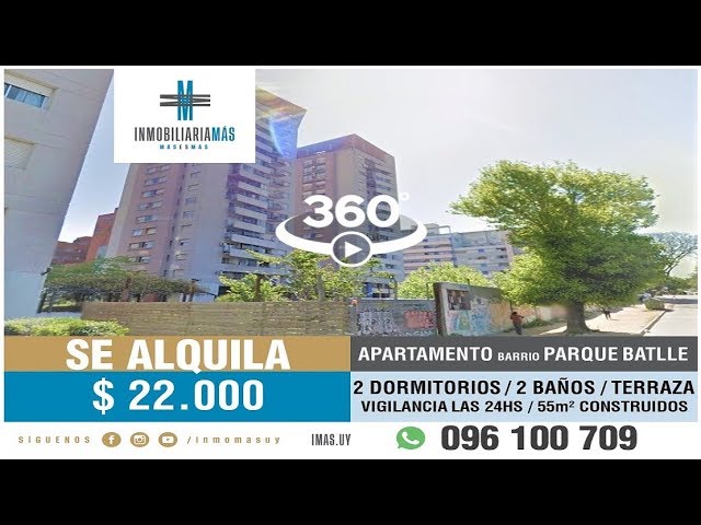 360° En Alquiler: 2 Dormitorios: Parque Batlle