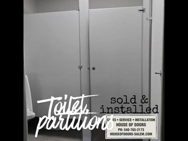 Toilet partitions! (House of Doors)