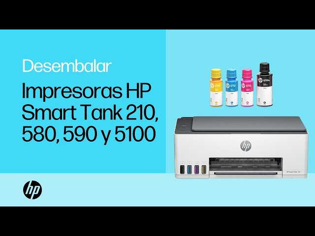 Desembalaje y configuración | Impresoras HP Smart Tank 210, 580, 590 y 5100 | HP Support