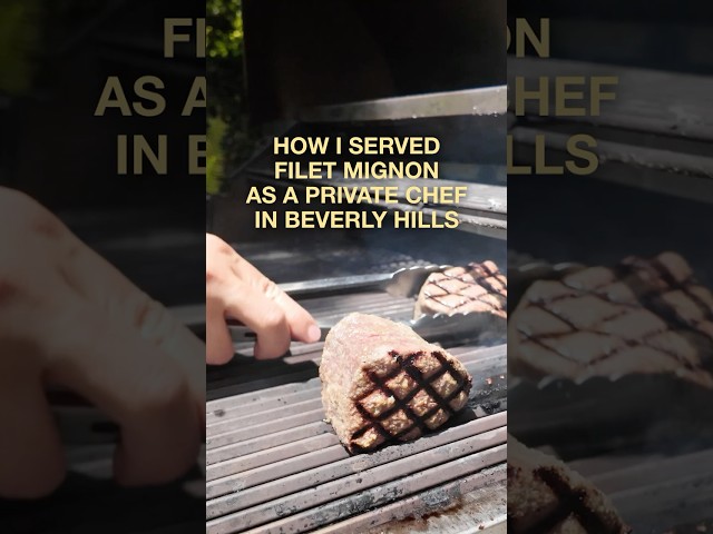 How do you like your steaks cooked?  I served filet mignon as a private chef in Beverly Hills.
