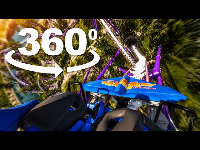 360° VR Roller Coaster Adventure Theme Park Ride POV