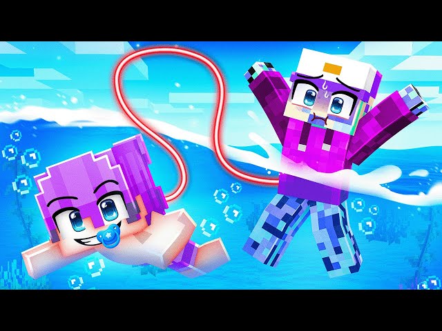 Dash and Baby Dash Share ONE LIFE in Minecraft!
