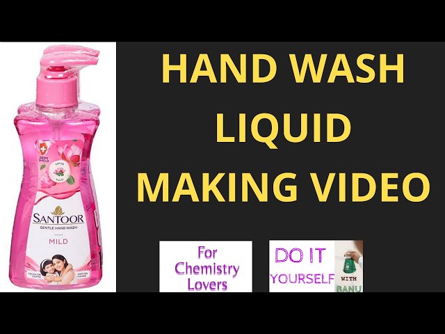 HAND WASH LIQUID MAKING VIDEO.