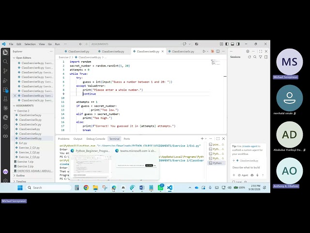 Python Essentials Lecture 2026 Wednesday 20260930 Meeting Recording