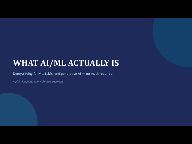 AI/ML Basics