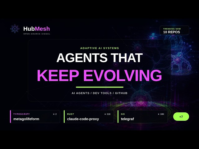 10 AI Agent Tools Trending on GitHub: metagolifeform, claude-code-proxy, telegraf & 7 more