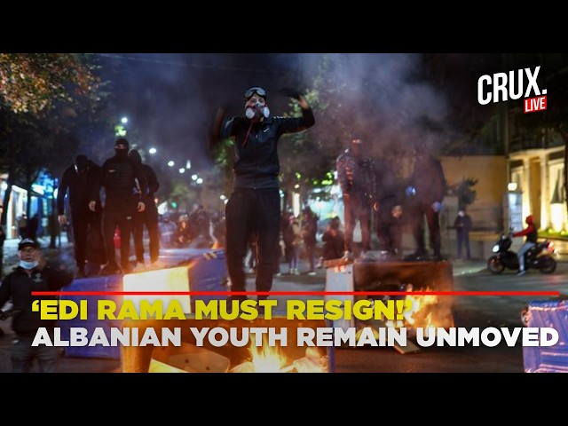 LIVE: ALBANIA ERUPTS! Violent Clashes Rock Tirana as Protesters Demand PM Edi Rama’s Resignation