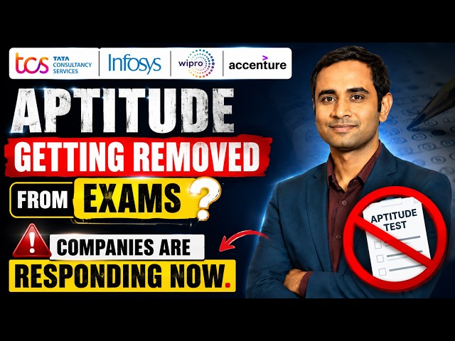 TCS, Infosys, Cognizant - Removing Aptitude from Exam ? | Companies now responding