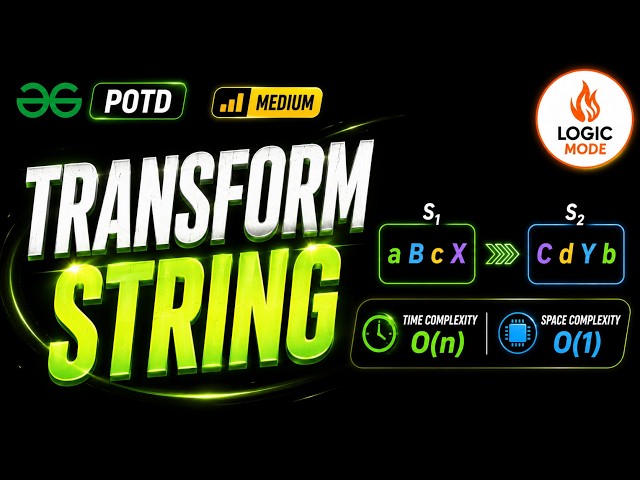 GFG POTD | Transform String | Character Frequency + Two Pointer | Medium C++ Solution