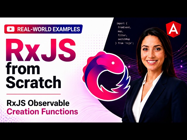 RxJS Observable Creation Functions Explained | Observable, of, from, fromEvent, interval, timer