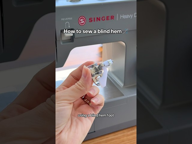How to easily sew a blind hem!🪡 #sewing #sewingtutorial #sewingtips #sewinghacks #sew #diy #shorts