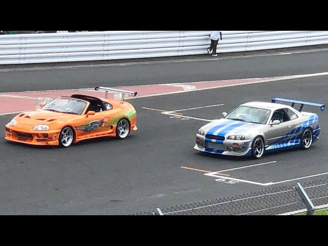 Nissan skyline Gtr R34 vs Toyota supra Mk4 - Drag Race ｜Carsplot｜